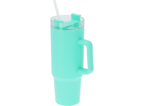Drikkeflaske pastell 1,2 liter 31cm 4ass Inkl sugerør Vekt:305gram PP-materiale 