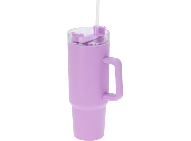 Drikkeflaske pastell 1,2 liter 31cm 4ass Inkl sugerør Vekt:305gram PP-materiale 