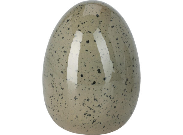 Egg Påskeegg stående porselen 3ass Forpk 12stk Vekt 240gram 9x12cm 
