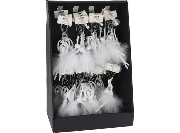 Juletrepynt ballerina PP Gull 15cm 3ass 48 stk pr displayboks 