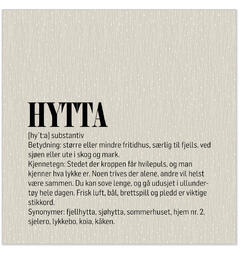 Serviett Definisjon Hytta beige/sort Lunsjserviett 20 stk 3-lags 33x33cm