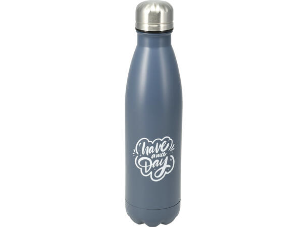 Drikkeflaske 500ml 7x27cm 6ass Forpakning:12stk Vekt:320gr. Rustfr.stål 