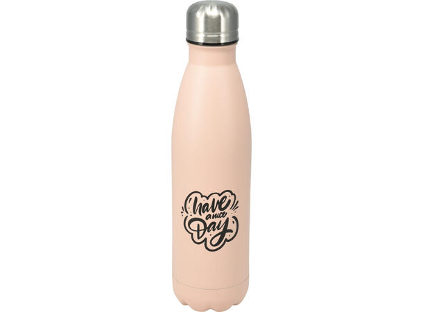 Drikkeflaske 500ml 7x27cm 6ass Forpakning:12stk Vekt:320gr. Rustfr.stål 