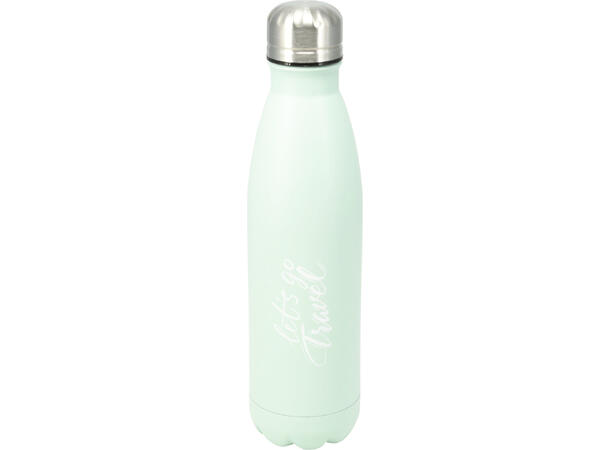 Drikkeflaske 500ml 7x27cm 6ass Forpakning:12stk Vekt:320gr. Rustfr.stål 