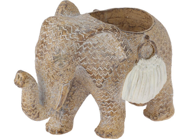 Elefant telysholder 12,5x8,5x6,3cm Vekt:180gr 