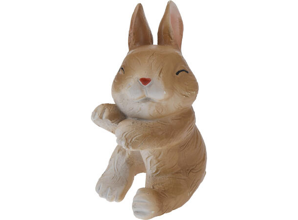 Kanin hare pynt til kant 8,5cm 4ass Display 24stk Vekt 55gram 