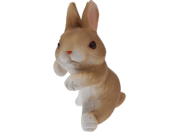 Kanin hare pynt til kant 8,5cm 4ass Display 24stk Vekt 55gram 
