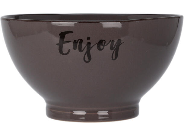 Skål Enjoy 850ml 18x7,5cm 4ass farger Forpk 4stk 500g Krem Mokka lys/mørk grå 