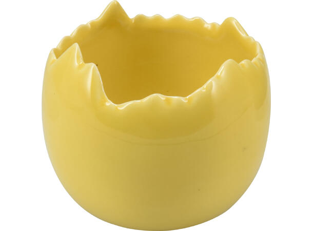 Skål potte halvt egg porselen 9x8cm 6ass Forpk: 12stk  Pastellfarger Vekt:215gram 