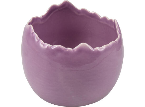 Skål potte halvt egg porselen 9x8cm 6ass Forpk: 12stk  Pastellfarger Vekt:215gram 
