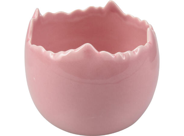 Skål potte halvt egg porselen 9x8cm 6ass Forpk: 12stk  Pastellfarger Vekt:215gram 
