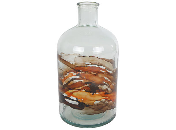 Vase Retro antikk kunst glass 12x22 cm 