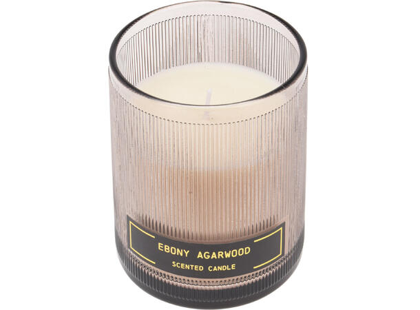 Duftlys amber glass 10x12,5cm 3ass Forpk 12stk 