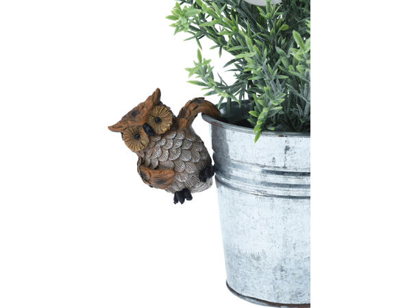 Dyr henge Ekorn Ugle Pinnsvin 8cm 3ass Display 12stk 