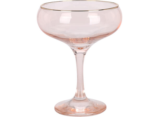 Glass champagne gyldent m/gull 13,5cmx Forpakning: 6stk 9,5x13,5cm 270ml 
