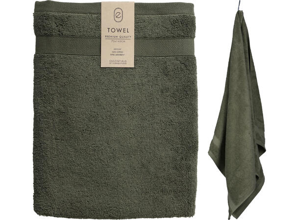Håndkle 70x140cm army Forpk 6stk 100% Bomull 550g/m 