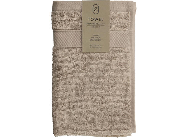 Håndkle sand 30x50cm Forpk: 12stk 100 % Bomull 550g/m 
