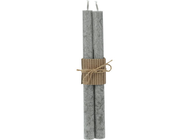 Kronelys sementlook hvit grå 25cm 2ass 25cm 