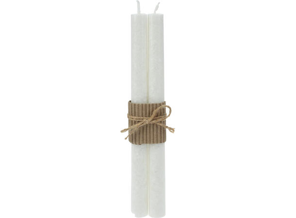 Kronelys sementlook hvit grå 25cm 2ass 25cm 