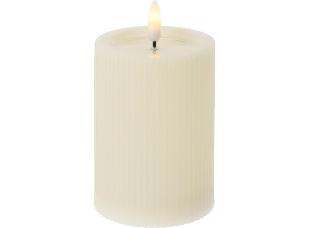 Kubbelys utendørs offwhite 7,5x10cm Batteri: 3xAAA Timer:6/18t 