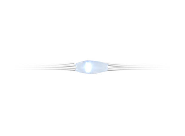 Lyslenke 100 LED varmhvit 5m Display 24stk Batteri 2xAA Timer 6/18t 