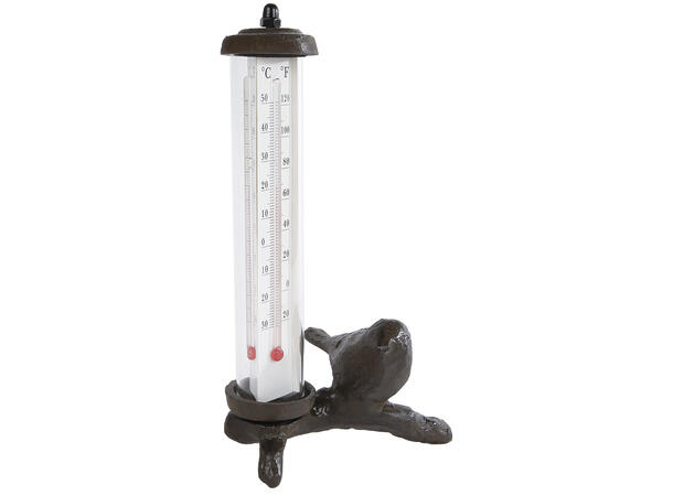 Termometer utendørs antikk 11,5x10x19cm 
